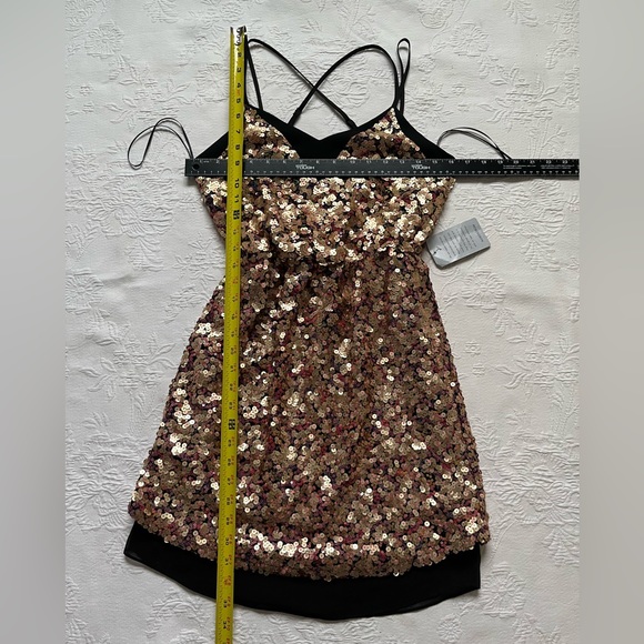 NEW Adelyn Rae Leila Sequin Strappy Back Dress Size S - Picture 14 of 15